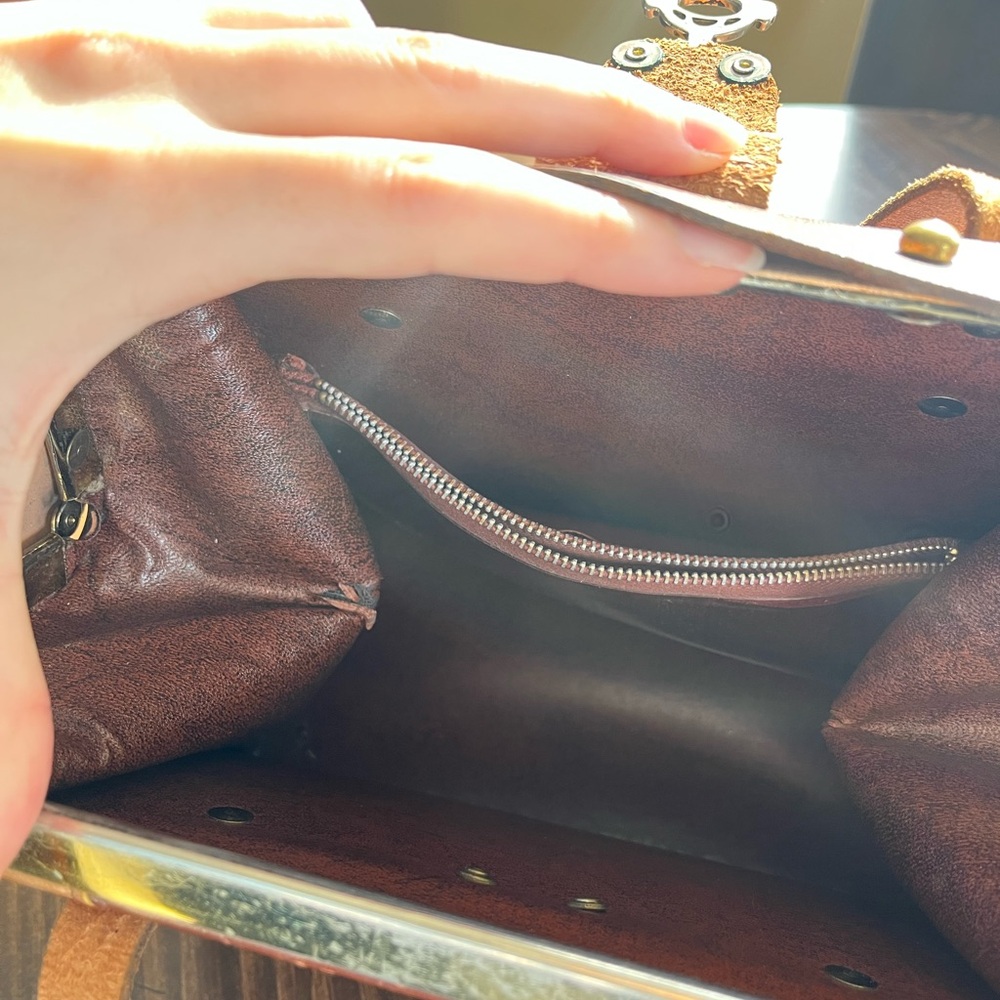 Vintage Burlington Patchwork Leather Handbag - Picture 9 of 10
